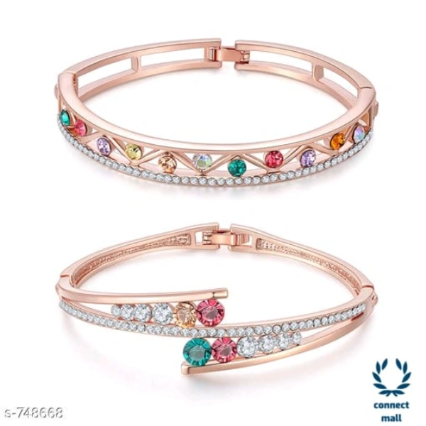 Fancy Standard Copper Bracelets - Free Size, Copper, Charm Bracellet, 2 Pieces of 1 Pack